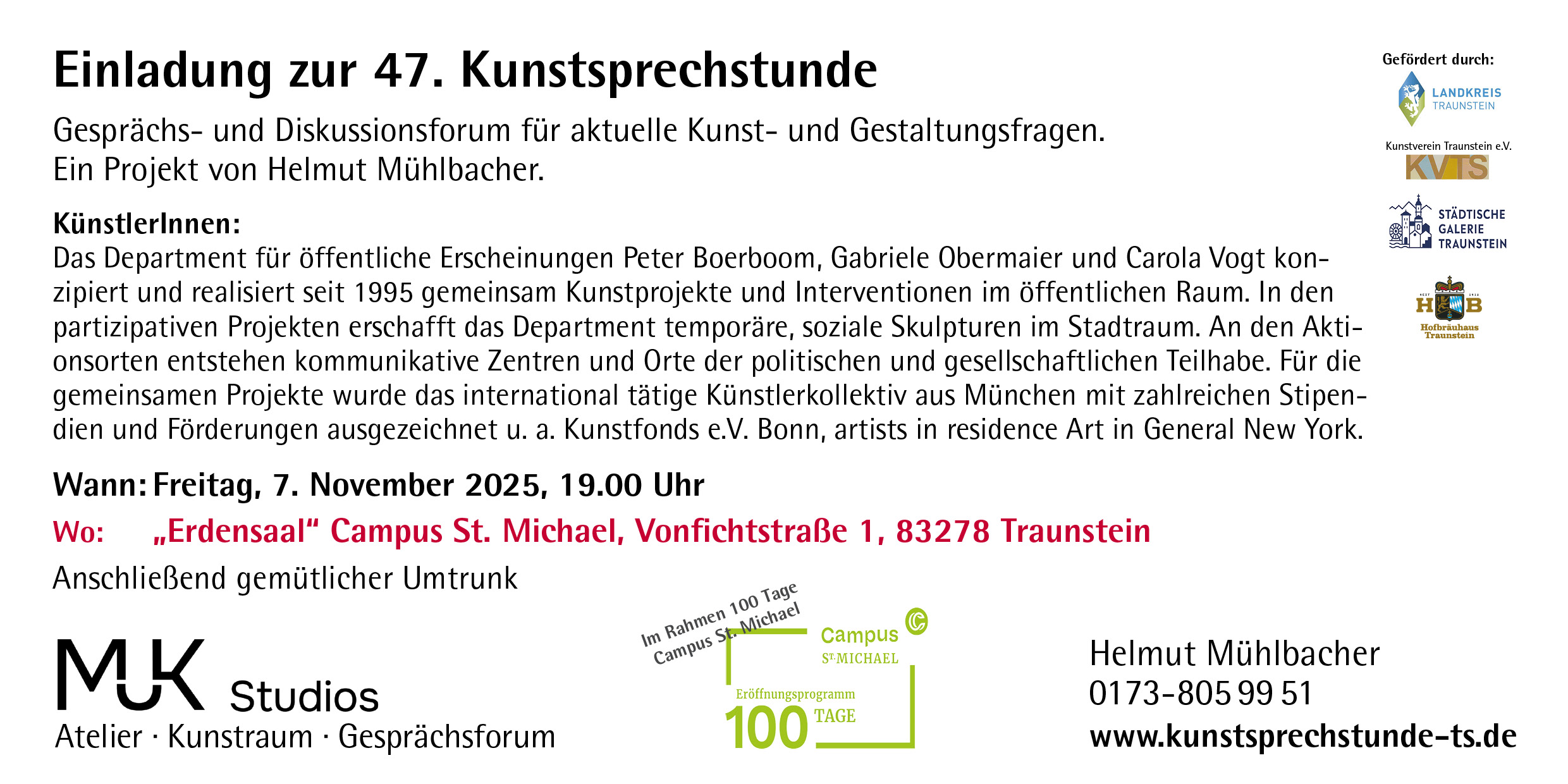47. Kunstsprechstunde